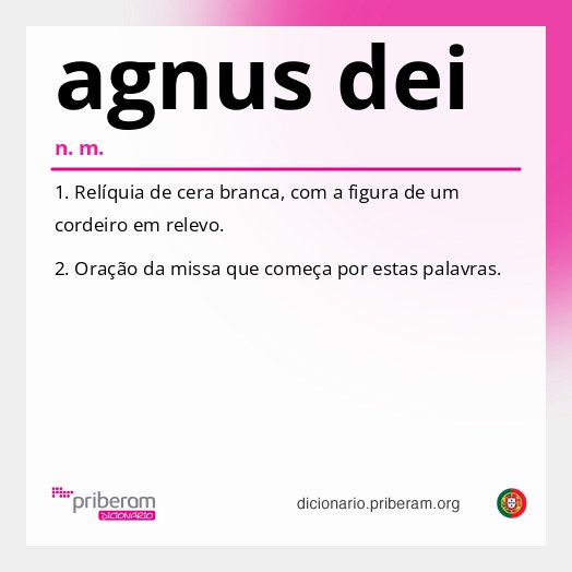 Significado de agnus dei
